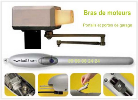 Bras de moteur de portail